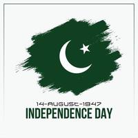 festa dell'indipendenza del pakistan che celebra. 14 agosto festa dell'indipendenza. Celebrazione del giorno del 14 agosto pakistan. 14 agosto festa nazionale pakistana. illustrazione vettoriale