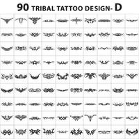 raccolta di disegni del tatuaggio stile della pelle tribale bundle vector set elemento