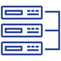 icona del vettore di rete del server che può essere facilmente modificata o modificata