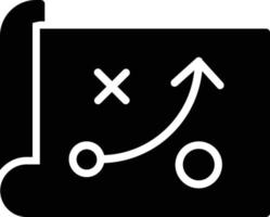 icona del glifo della strategia vettore