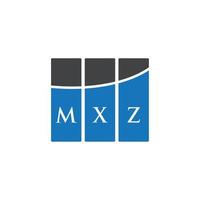 mxz lettera logo design su sfondo bianco. mxz creative iniziali lettera logo concept. disegno della lettera mxz. vettore
