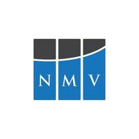 nmv lettera logo design su sfondo bianco. nmv creative iniziali lettera logo concept. disegno della lettera nmv. vettore
