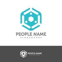 modello di progettazione logo persone. vettore di concetto di logo di persone della comunità. simbolo dell'icona creativa