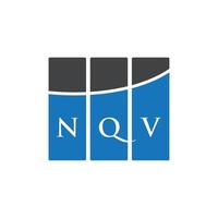 nqv lettera logo design su sfondo bianco. nqv creative iniziali lettera logo concept. disegno della lettera nqv. vettore