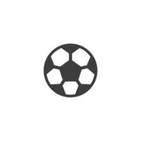 segno vettoriale del simbolo del calcio è isolato su uno sfondo bianco. colore icona calcio modificabile.