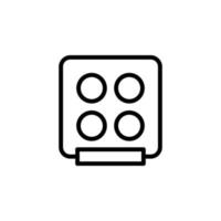 vettore della stufa per la presentazione dell'icona del simbolo del sito Web