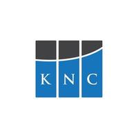 knc lettera logo design su sfondo bianco. knc creative iniziali lettera logo concept. disegno della lettera knc. vettore