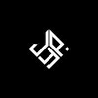 jyp lettera logo design su sfondo nero. jyp creative iniziali lettera logo concept. disegno della lettera jyp. vettore