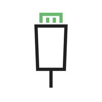 impostazioni input linea hdmi icona verde e nera vettore