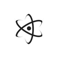 icona dell'atomo eps 10 vettore