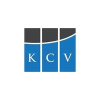 kcv lettera logo design su sfondo bianco. kcv creative iniziali lettera logo concept. disegno della lettera kcv. vettore