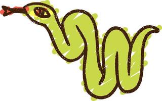 disegno del gesso del serpente vettore