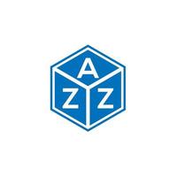 azz lettera logo design su sfondo nero. azz creative iniziali lettera logo concept. disegno della lettera azz. vettore