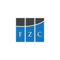 fzc lettera design.fzc lettera logo design su sfondo bianco. fzc creative iniziali lettera logo concept. fzc lettera design.fzc lettera logo design su sfondo bianco. f vettore