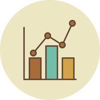 statistiche riempite retrò vettore