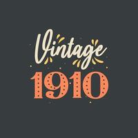vintage 1910. 1910 vintage retrò compleanno vettore