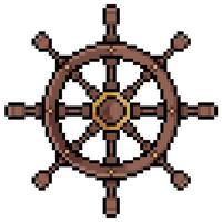 pixel art nave timon, timone, timone. icona del vettore per il gioco a 8 bit su sfondo bianco