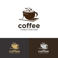 modello vettoriale icona logo moderno mobilecoffee
