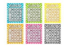 Bingo carte vettoriali gratis