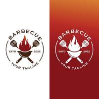 barbecue logo vettoriale