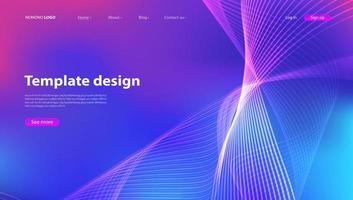 sfondo astratto design moderno. pagina di destinazione. modello per siti Web o apps.vector. vettore