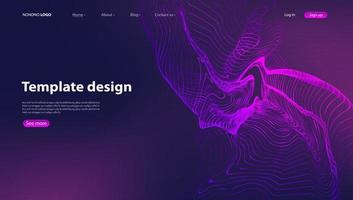 sfondo astratto design moderno. pagina di destinazione. modello per siti Web o apps.vector. vettore