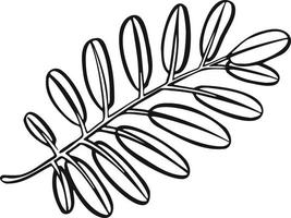 simbolo dell'illustrazione del disegno dell'albero della pianta della foglia vettore