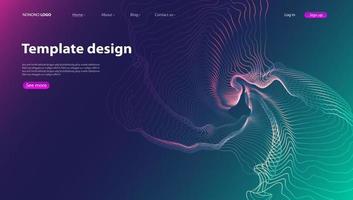sfondo astratto design moderno. pagina di destinazione. modello per siti Web o apps.vector. vettore
