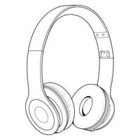 Headphone Line Art