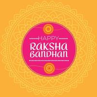 design del post del festival indiano raksha banshan, biglietto d'auguri del festival rakhi, design del banner raksha bandhan, sfondo del festival rakhi con mandala vettore