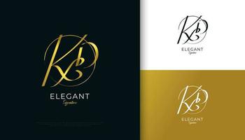 logo della firma iniziale kd con uno stile di scrittura dorato elegante e minimalista. design del logo iniziale k e d per l'identità del marchio di matrimoni, moda, gioielli, boutique e aziende vettore
