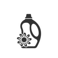 vettore di disegno dell'icona della bottiglia dell'ammorbidente