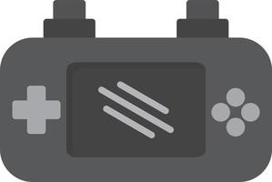 console di gioco in scala di grigi piatta vettore