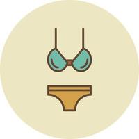 bikini riempito retrò vettore