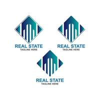 design del logo vettoriale dello stato reale