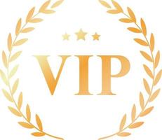 distintivo di qualità vip o etichetta dell'elemento vettore