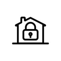 vettore icona chiavi in mano casa. illustrazione del simbolo del contorno isolato