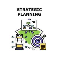 illustrazione del concetto di vettore di pianificazione strategica
