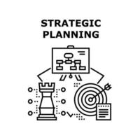 illustrazione del concetto di vettore di pianificazione strategica