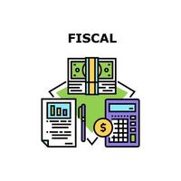 illustrazione a colori del concetto di vettore di finanza fiscale