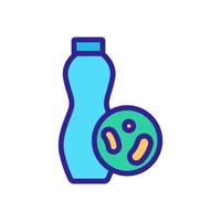 icona vettore probiotico utile. illustrazione del simbolo del contorno isolato