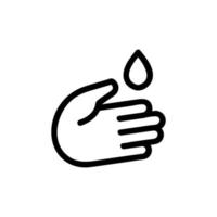 vettore icona acqua contaminata. illustrazione del simbolo del contorno isolato