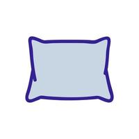 illustrazione del profilo vettoriale dell'icona del cuscino abbattuto