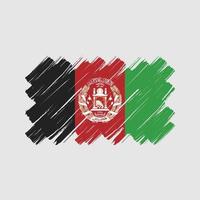 pennellate bandiera afghanistan. bandiera nazionale vettore