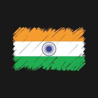 pennellate di bandiera dell'india. bandiera nazionale vettore