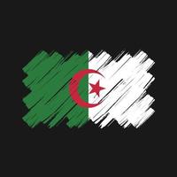 pennellate bandiera algeria. bandiera nazionale vettore