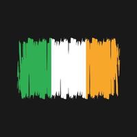 pennello bandiera irlanda. bandiera nazionale vettore