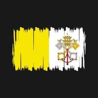 pennello bandiera vaticano. bandiera nazionale vettore