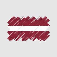 pennellate bandiera lettonia. bandiera nazionale vettore