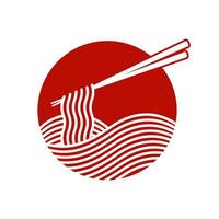 logo della tagliatella rossa vettore